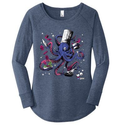 Funny Octopus Kitchen Chef Humor Women's Perfect Tri Tunic Long Sleeve Shirt