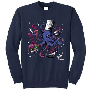 Funny Octopus Kitchen Chef Humor Tall Sweatshirt