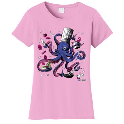 Funny Octopus Kitchen Chef Humor Women's T-Shirt