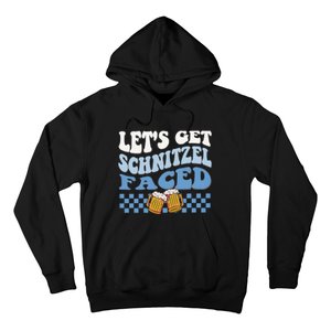 Funny Oktoberfest Lets Get Schnitzel Faced Oktoberfest Drinking Team Hoodie