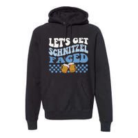 Funny Oktoberfest Lets Get Schnitzel Faced Oktoberfest Drinking Team Premium Hoodie