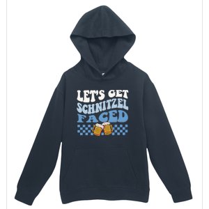 Funny Oktoberfest Lets Get Schnitzel Faced Oktoberfest Drinking Team Urban Pullover Hoodie