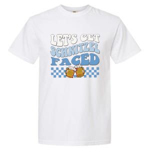 Funny Oktoberfest Lets Get Schnitzel Faced Oktoberfest Drinking Team Garment-Dyed Heavyweight T-Shirt