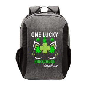 Funny One Lucky Preschool Teacher St. Patricks Day Irish Vector Backpack