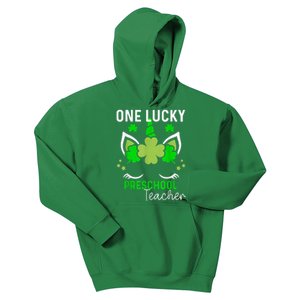 Funny One Lucky Preschool Teacher St. Patricks Day Irish Kids Hoodie