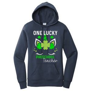 Funny One Lucky Preschool Teacher St. Patricks Day Irish Women's Pullover Hoodie