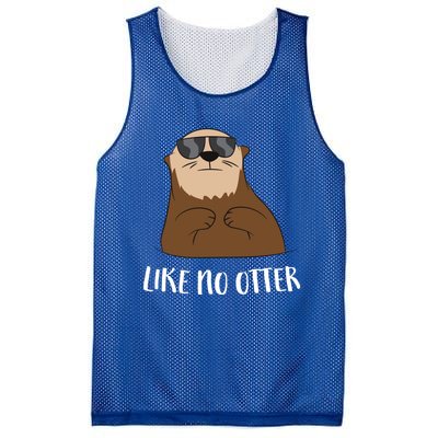 Funny Otter Like No Otter Funny Sea Otter Cute Gift Mesh Reversible Basketball Jersey Tank