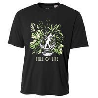 Full Of Life Skull Gardening Garden Cooling Performance Crew T-Shirt