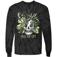 Full Of Life Skull Gardening Garden Tie-Dye Long Sleeve Shirt