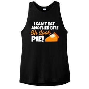 Funny Oh Look Pumpkin Pie Thanksgiving Ladies PosiCharge Tri-Blend Wicking Tank