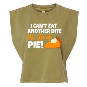 Funny Oh Look Pumpkin Pie Thanksgiving Garment-Dyed Women's Muscle Tee