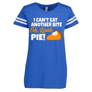 Funny Oh Look Pumpkin Pie Thanksgiving Enza Ladies Jersey Football T-Shirt