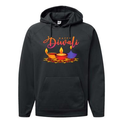 Festival Of Light Happy Diwali Performance Fleece Hoodie