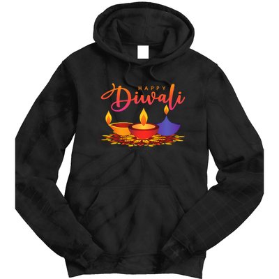 Festival Of Light Happy Diwali Tie Dye Hoodie