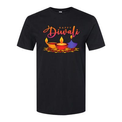 Festival Of Light Happy Diwali Softstyle CVC T-Shirt