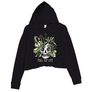 Full Of Life Skull Gardening Garden Crop Fleece Hoodie