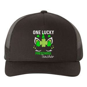 Funny One Lucky Preschool Teacher St. Patricks Day Irish Yupoong Adult 5-Panel Trucker Hat