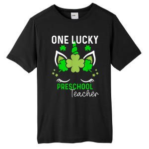 Funny One Lucky Preschool Teacher St. Patricks Day Irish Tall Fusion ChromaSoft Performance T-Shirt