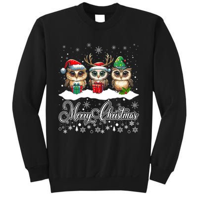 Funny Owl Lovers Ugly Xmas Cute Owl Christmas Sweatshirt