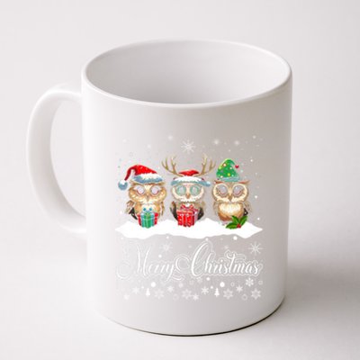 Funny Owl Lovers Ugly Xmas Cute Owl Christmas Coffee Mug