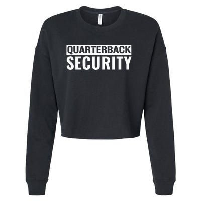 Football Offensive Line Lineman Quarterback Protection Cropped Pullover Crew