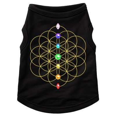 Flower Of Life 7 Chakras Sacred Geometry Yoga Meditation Hoodie Doggie Tank