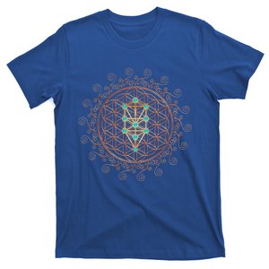 Flower Of Life Tree Of Life Sacred Geometry Kabbalah Funny Gift T-Shirt