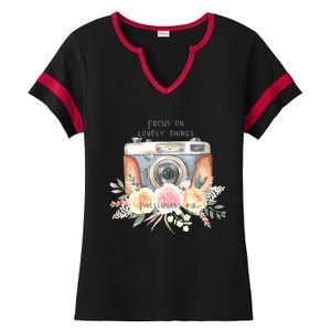 Focus On Lovely Things Ladies Halftime Notch Neck Tee