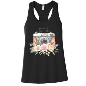 Focus On Lovely Things Women's Racerback Tank