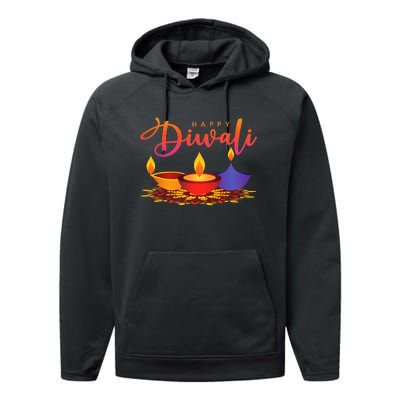 Festival of Light Happy Diwali Performance Fleece Hoodie