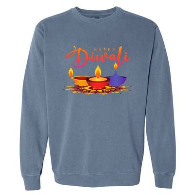 Festival of Light Happy Diwali Garment-Dyed Sweatshirt