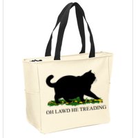 Funny Oh Lawd He Treading Meme Dont Tread On Me Zip Tote Bag
