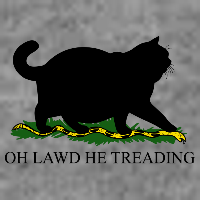 Funny Oh Lawd He Treading Meme Dont Tread On Me Toddler Hoodie