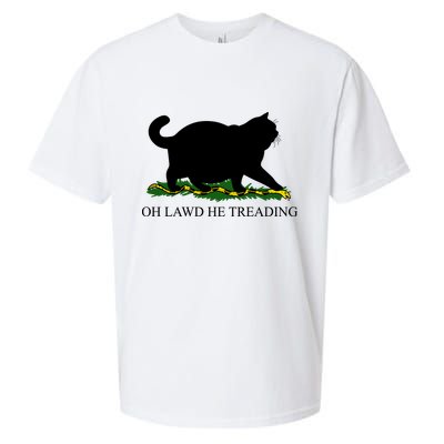 Funny Oh Lawd He Treading Meme Dont Tread On Me Sueded Cloud Jersey T-Shirt