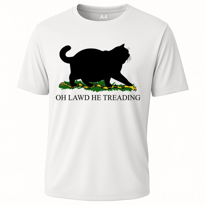 Funny Oh Lawd He Treading Meme Dont Tread On Me Performance Shirt