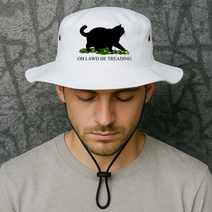 Funny Oh Lawd He Treading Meme Dont Tread On Me Bucket Hat