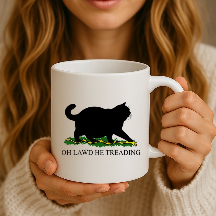 Funny Oh Lawd He Treading Meme Dont Tread On Me Mug