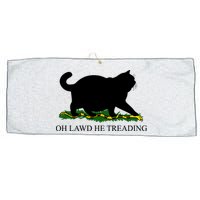 Funny Oh Lawd He Treading Meme Dont Tread On Me Large Microfiber Waffle Golf Towel