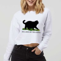 Funny Oh Lawd He Treading Meme Dont Tread On Me Cropped Pullover Crew
