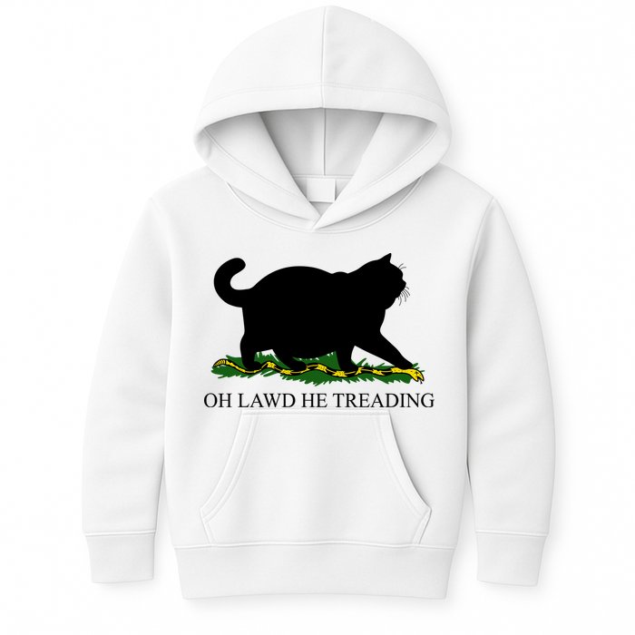 Funny Oh Lawd He Treading Meme Dont Tread On Me Kids Hoodie
