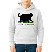 Funny Oh Lawd He Treading Meme Dont Tread On Me Kids Hoodie