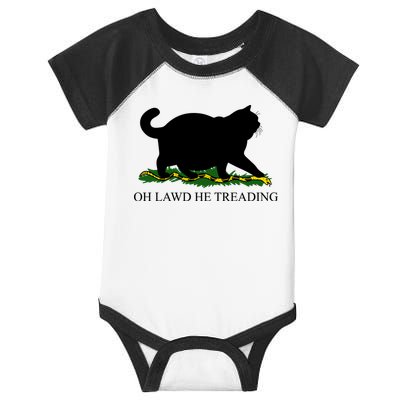 Funny Oh Lawd He Treading Meme Dont Tread On Me Infant Baby Jersey Bodysuit