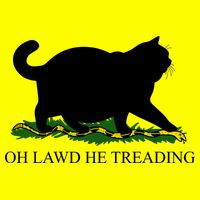 Funny Oh Lawd He Treading Meme Dont Tread On Me Women's V-Neck T-Shirt
