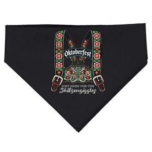 Funny Oktoberfest Lederhosen USA-Made Doggie Bandana