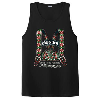 Funny Oktoberfest Lederhosen PosiCharge Competitor Tank