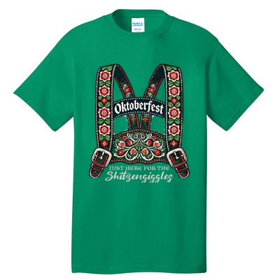 Funny Oktoberfest Lederhosen Tall T-Shirt