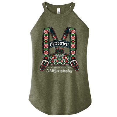 Funny Oktoberfest Lederhosen Women’s Perfect Tri Rocker Tank