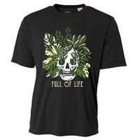 Full Of Life Skull Gardening Garden Leaves Nature Cooling Performance Crew T-Shirt