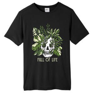 Full Of Life Skull Gardening Garden Leaves Nature Tall Fusion ChromaSoft Performance T-Shirt