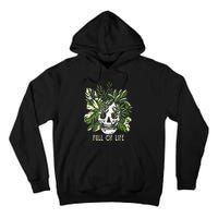 Full Of Life Skull Gardening Garden Leaves Nature Tall Hoodie